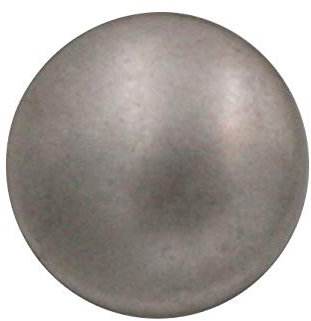 silber matt leicht gewölbte Metall Knöpfe mit Öse (10 Stück) (20mm)
