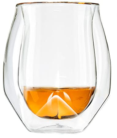 NORLAN Whisky Glass (Clear Single with Microfiber Polishing Cloth)