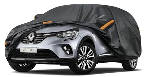 Kayme Bâche Voiture Étanche Respirante Compatible avec Renault Captur/Captur II (2013-2025), 7 Couches Housse de Protection Voiture Extérieur, Contre Pluie Soleil Poussière avec Zip.