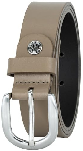 LINDENMANN Ledergürtel Damen mm Vollrind taupe