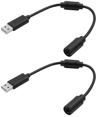 Tiardey 2-teiliges schwarzes USB-Kabel für Game Racing Wheel