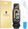 Diruite 6 Piezas Protector Pantalla para Xiaomi Smart Band 9/Band 8/Band 7 Protector Reloj,TPU Película Blanda Anti-Raspado