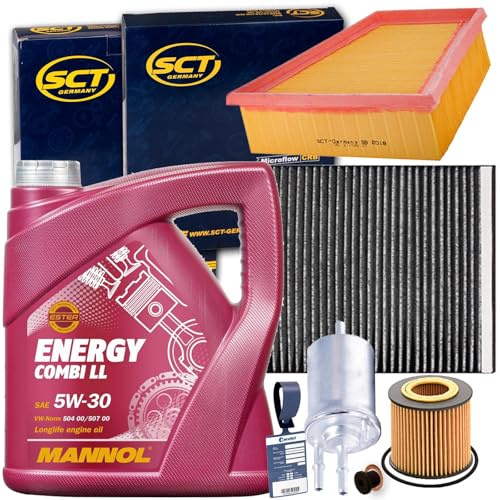 Inspektionspaket+Mannol 5W30 Öl 1.2 | ST6108+SH4790P+SB2018+SAK123+48874+Mn Combi LL für Polo 6R 9N Roomster Fabia 1 2