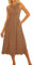 GRACE KARIN Strand-Sonntagskleider für Frauen Ärmelloses Tankkleid Sommer Casual Empire-Taille Kleid Braun Midi Kleid Solid XL