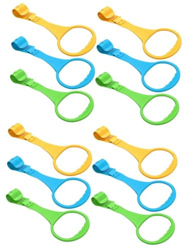 Vaguelly 12 Stk Kinderbetttragetuch Ringe Für Babybetten Kinderzimmer-zugringe Laufsicherheitsringe Für Kleinkinder -pull-up-ringe Gehhilfen Für Babys Kinder Gehen Lernwerkzeuge Plastik