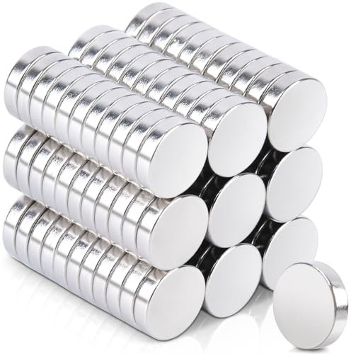 100 Stück Magnete Stark 8x2mm, Neodym Magnete Extra Stark Mini Magnete Klein Rund Kleine Magnete für Magnettafel, Kühlschrank, Whiteboard, Pinnwand, Fotos, Büro