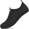 Badeschuhe Damen Herren Wasserschuhe Neoprenschuhe Strandschuhe Aquaschuhe Schwimmschuhe Wassersportschuhe Barfuß Schuhe Leicht Hausschuhe. Schwarz,36 EU