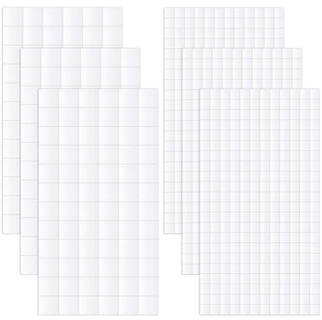 Piriuuo 984 Stück Klebepunkte Doppelseitig, 2 Größen Doppelseitige Klebepads zum Basteln 3D Schaumstoff Klebepads Vorgeschnittene Quadrate Klebepunkte für Scrapbook, Party, DIY Kunst, Bürobedarf