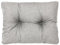 PFM HOME Palettenkissen Outdoor-Kissen für Palettensofa Palettenmöbel Europaletten - Gartenkissen Seitenkissen Paletten-Auflagen Gesteppt 60 x 40 cm - Hellgrau