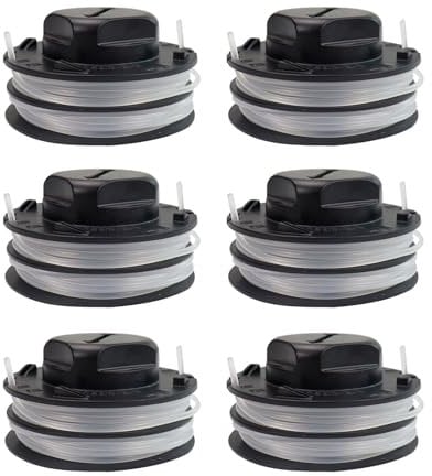 Chuancheng Lot de 6 bobines de fil pré-enroulées pour Stihl FSA 57 FSA 56 FSA 50 FSE 52, remplace 4009 710 4305, 4009 710 4306