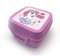 Fackelmann Lunch Box Quadrato Unicorni 1.43L, 13,5x12,5x8,5 cm - Portamerenda Bambini in PP con Clip - Ideale Scuola, Gite -Contenitore merenda, Lavaggio a Mano, Linea Mini Cooking
