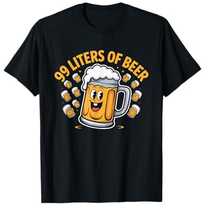99 Liter Bier Lustiger Krug Oktoberfest Party Design T-Shirt