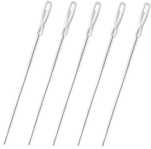 SOIMISS 5pcs Spiral Hair Drain Cleaner Tools for Kitchen Bathroom Sink Flexible Clog Remover Brush Hair Catcher for Washbasin Bathtub Pipe Maintenance