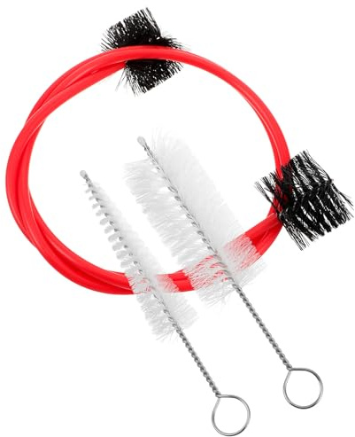 BESPORTBLE Posaunen Reinigungsset mit Edelstahlgriff Flexible Mundstück und Ventilbürste für Blasinstrumente Kompakt und Rostbeständig Geeignet für Trompete Saxophon und Flöte