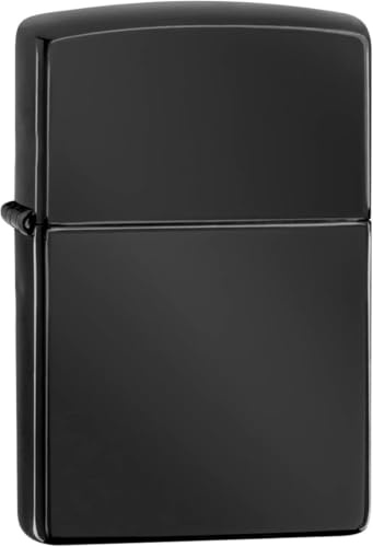Encendedor de gasolina recargable de metal negro, Flip Top mecánico, de bolsillo