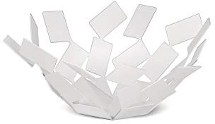 Alessi MT02 W Round Serving Basket, 273 x 273 x 130 mm, Grey