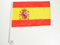 Drapeau voiture drapeau Espagne drapeau de voiture avec support pour fenêtre latérale 30 x 45 cm