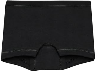 DILLING Girls' Hipster Briefs - Organic Cotton Black 7-8 Years