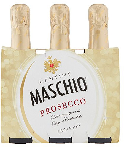 Prosecco DOC Extra Dry, Maschio - confezione da 3 x 200 ml