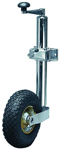Streetwize- 48mm Jockey Wheel with Clamp – Pneumatic Trailer & Caravan Wheel, Swivel Base, Hard Ground Ready, Easy Fit, Durable & Multi-Purpose, Supports up to 150kg