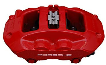 Kompatibel mit Porsche Cayenne 957 Festsattel ROT /18 plus/Hinterachse LINKS