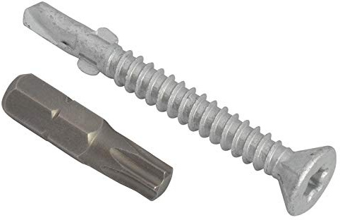 TechFast Light Duty Timber to Steel Roofing Screws | 5.5 x 50mm | Elementech | Bag 100