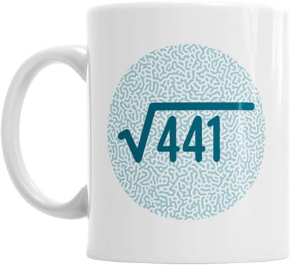 Mainly Mugs 21st Birthday Gift Idea for Men Women Coffee Mug Square Root Keepsake