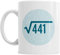 Mainly Mugs 21st Birthday Gift Idea for Men Women Coffee Mug Square Root Keepsake