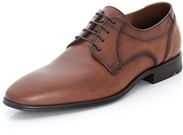 LLOYD Herren Schnürhalbschuhe Osmond, Männer Businessschuhe,Derby,Normalweit,Strassenschuhe,Schnuerung,lace-up,Shoes,Low-tie,Cognac,42.5 EU / 8.5 UK