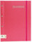 ROTH Zeugnismappe Metallium mit Buchschrauben - Pink - mit 12 A4 Klarsichthüllen, erweiterbar