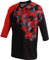 Funkier Herren Fahrradtrikot Flow XXL rot/schwarz