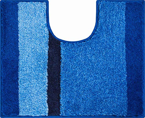 Grund Badteppich, 100% Polyacryl, superweich, Anthrazit, blau, 50 x 60 cm