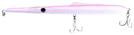 JATSUI Drake 210 Skipping Lure Floating, Needle, Misura, Colore PK Artificiale da Pesca, Bianco/Rosa, 210 mm