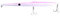 JATSUI Drake 210 Skipping Lure Floating, Needle, Misura, Colore PK Artificiale da Pesca, Bianco/Rosa, 210 mm