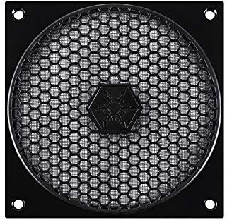 SilverStone Technology SST-FF121B Tek Lot de 2 filtres de ventilateur ultra fins avec aimant de refroidissement 120 mm