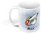 Sunnywall Personalisierte Kinder-Tasse aus Kunststoff mit Namen Riesige Auswahl an Motiven bruchsicher (Rakete 12)