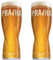 2 x Pravha Half Pint Glass