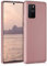 kwmobile Case kompatibel mit Samsung Galaxy S10 Lite Hülle - Schutzhülle aus Silikon metallisch schimmernd - Handyhülle Metallic Rosegold