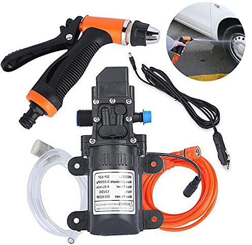 Pompe à eau portable haute pression 12 V pour nettoyage de voiture, caravane, bateau (ensemble)
