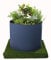 Jardinion Hochbeet 80cm x Ø100cm Volumen für 70 Liter Erde 80cm x Ø100cm Anthrazit, Materialstärke 2mm, für Garten oder Balkon