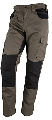 FORSBERG Ativa Arbeitshose Full-Stretch, robuste Bundhose mit Cordura® Stretch, Farbe:Oliv/schwarz, Größe:52