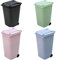 Generic Set of 4 Wheelie Bins Mini Set Anti-Leak Portable Airtight Office Table Bin with Lid, Multifunctional Rubbish Bin for Space Small as Garbage Pens Cosmetics