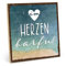 TypeStoff Holzschild mit Spruch – barfuß – im Vintage-Look mit Zitat als Geschenk und Dekoration zum Thema Hygge, Freiheit und Strand - HS-00950