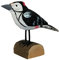 your castle Dekovogel Holzvogel Specht Buntspecht handgearbeitet aus Lindenholz in Geschenkbox 12 x 9cm