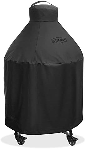 Pure Grill 22-Inch Ceramic Grill Cover - Universal Fit for All Large Kamado Charcoal BBQ Grill Brands - Heavy-Duty, Waterproof, Fade Resistant Fabric (Cover - 31 Dia x 40 H)