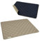 HOUND & NATURE Öko Hundedecke Davos - weiche Hundematte waschbar, gepolsterte Liegedecke für sehr große Hunde hygienisch, robust & nachhaltig (XL - 120x100 cm, Taupe/Blau)