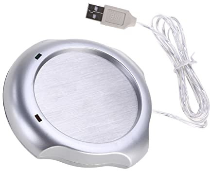 VANZACK Chauffe-Tasse USB De Bureau pour Café Thé Plaque Chauffante avec Câble Extensible