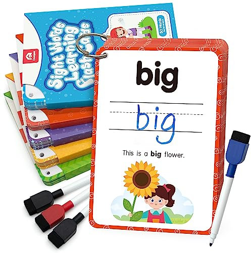 Coogam Sight Words Kids Learning Flash Cards, 250 Dolch Word Game Reading Vocabulary Card Toy for Kindergarten Preschool 3 4 5 Years Old Toddlers