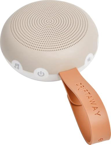 ergoPouch Drift Away Portable Baby White Noise Sound Machine | Portable Sound Therapy, 7 Soothing Sounds, Rechargeable Battery, Adjustable Light, Registry Gift, Taupe