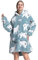 MAYSTEPPE Übergroßer Decken-Hoodie, tragbare Decke aus Sherpa-Fleece für Erwachsene, warm und gemütlich, riesige Kapuzendecke, Flauschiges Sweatshirt für Damen und Herren